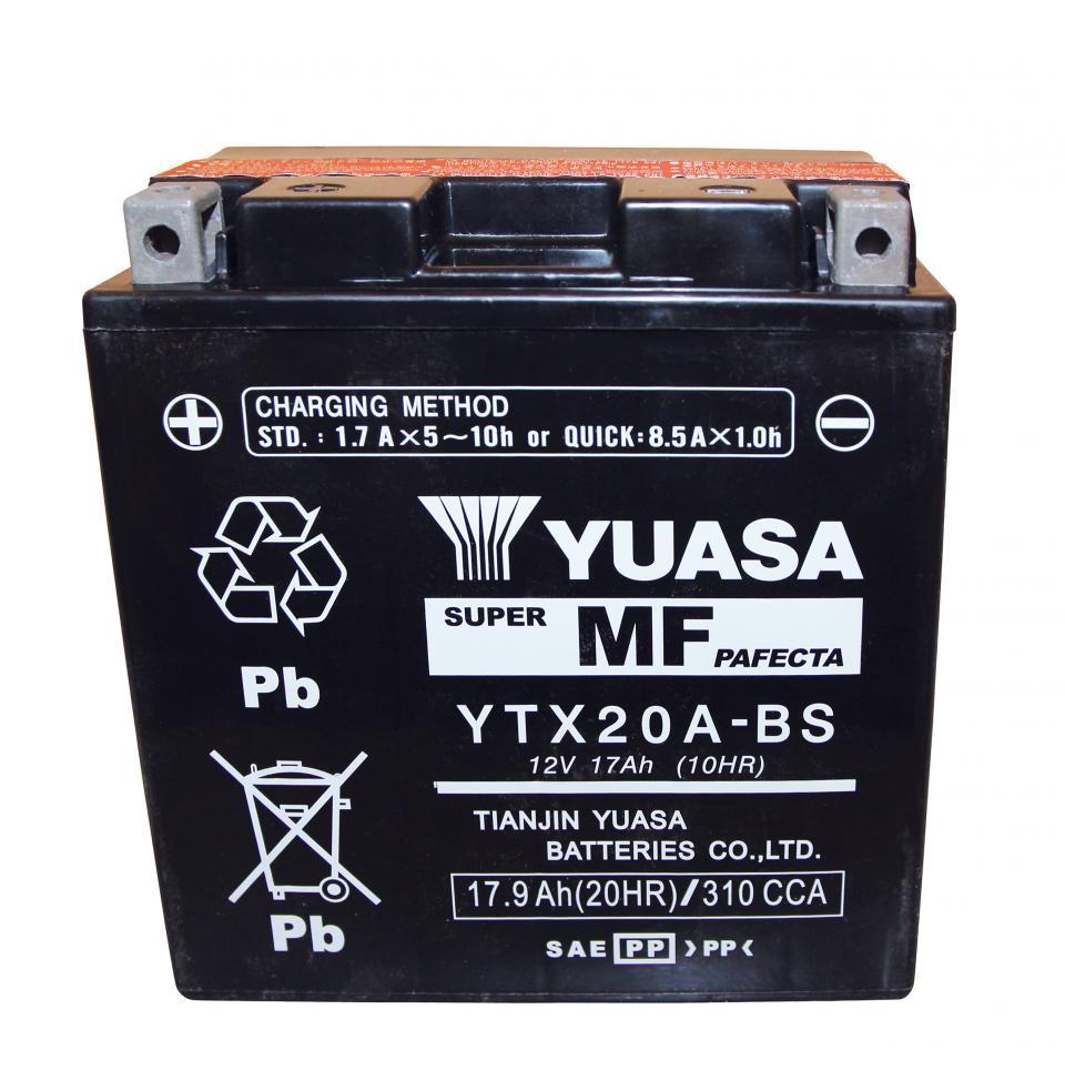Batterie Yuasa pour Moto Honda 1000 Xl V Varadero Abs 2004 à 2013 YTX20A-BS / 12V 17.3Ah Neuf