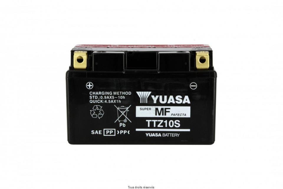 Batterie Yuasa pour Moto Honda 600 Cbf N /Abs 2008 à 2013 YTZ10-S / YTZ10S / 12V 8Ah Neuf