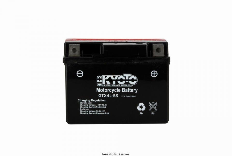 Batterie Kyoto pour Scooter Gilera 50 ICE 2002 à 2004 YTX4L-BS / 12V 3Ah Neuf