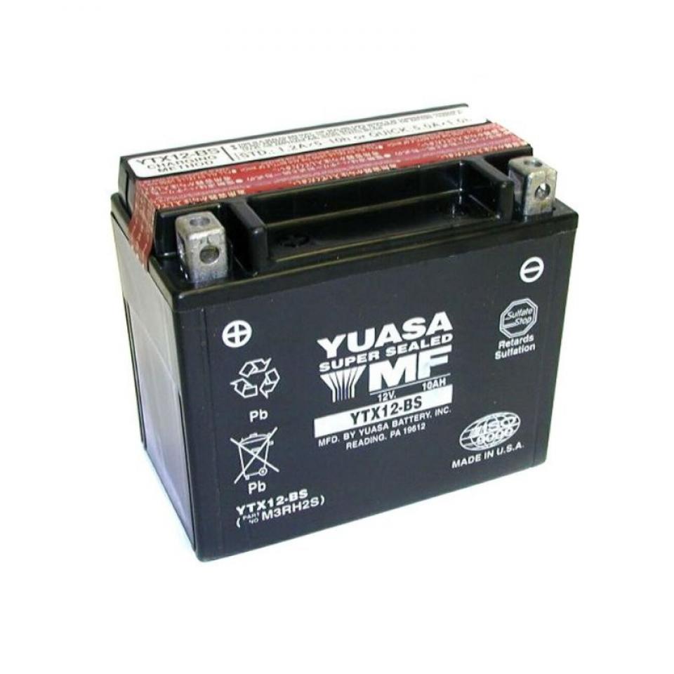 Batterie Yuasa pour Moto Kawasaki 750 Zr-7S 2001 à 2004 YTX12-BS / 12V 10Ah Neuf