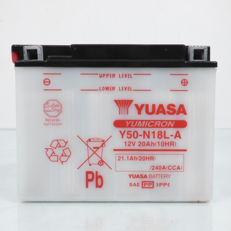 Batterie Yuasa pour pour Moto Harley Davidson 1340 Flhtc Cl. 1990 à 1999 Y50-N18L-A / 12V 20Ah Neuf