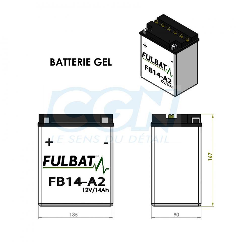 Batterie Fulbat pour Quad Kymco 400 MXU 2008 à 2011 Neuf