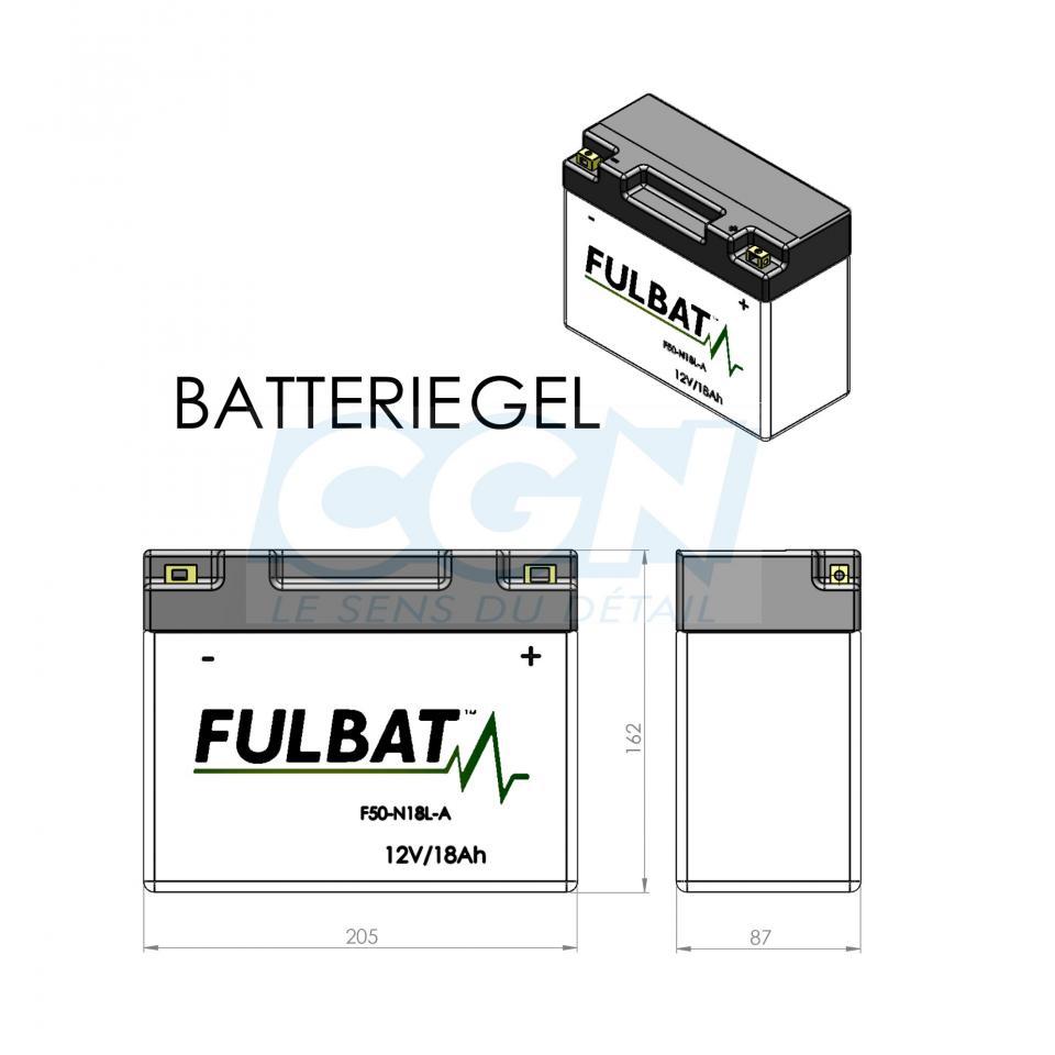 Batterie Fulbat pour Moto Ducati 350 Sport 1992 Neuf
