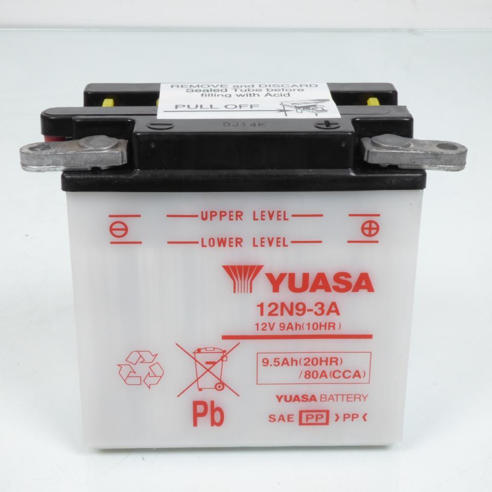 Batterie Yuasa pour Deux Roues 12N9-3A / 12V 9Ah Neuf