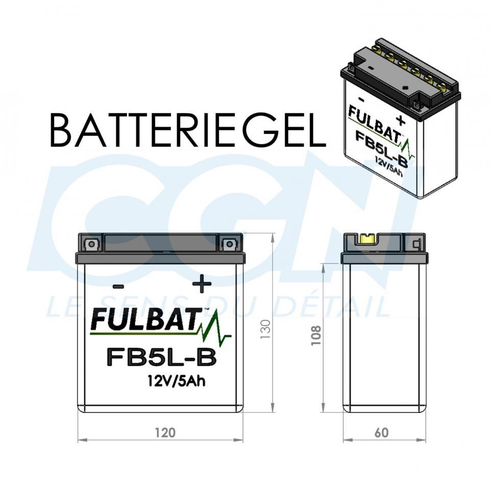 Batterie Fulbat pour Scooter Benelli 100 K2 1999 à 2001 Neuf