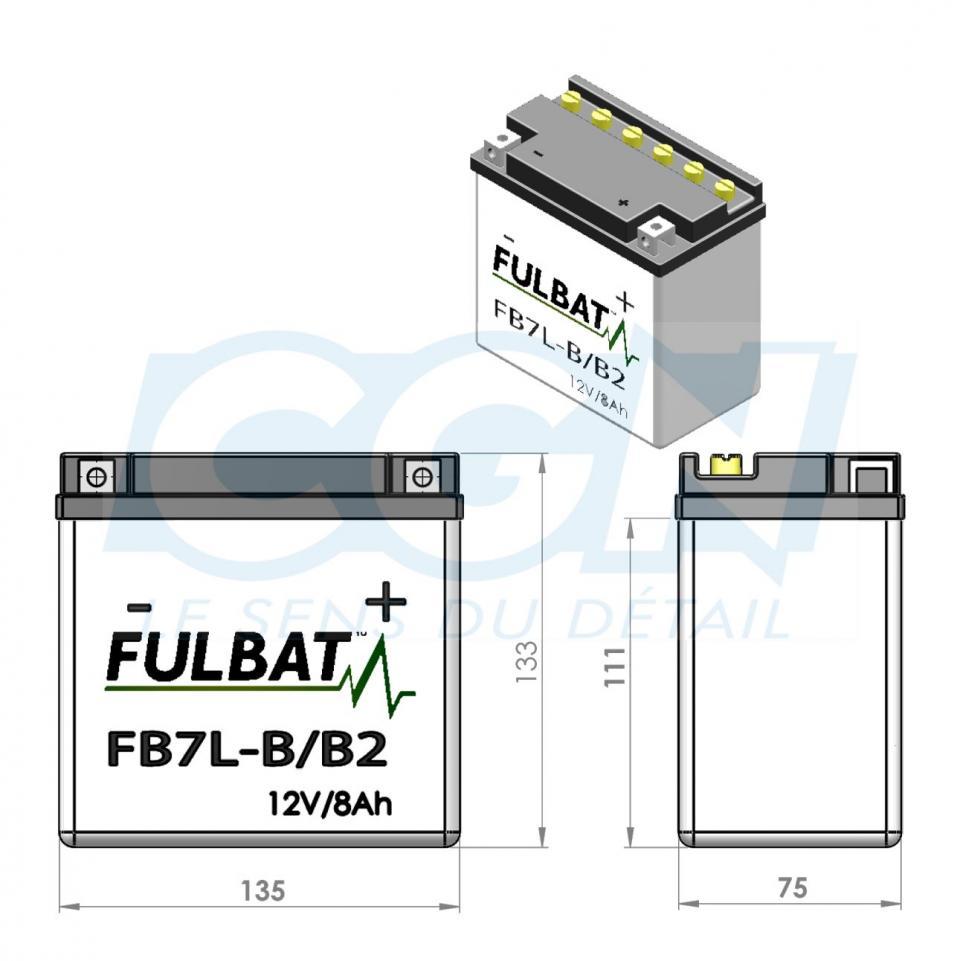 Batterie Fulbat pour Scooter Yamaha 125 Majesty 2000 à 2009 Neuf