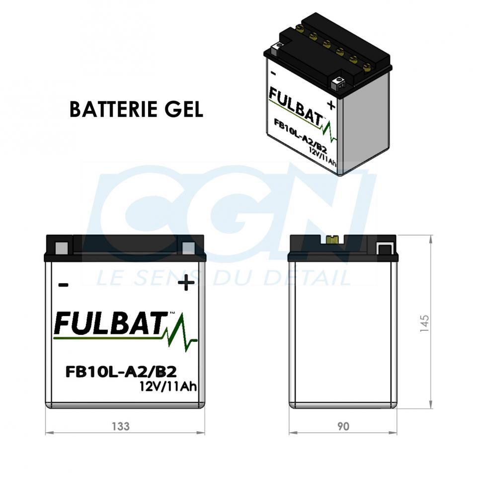 Batterie Fulbat pour Scooter Italjet 125 Dragster 1999 à 2012 Neuf