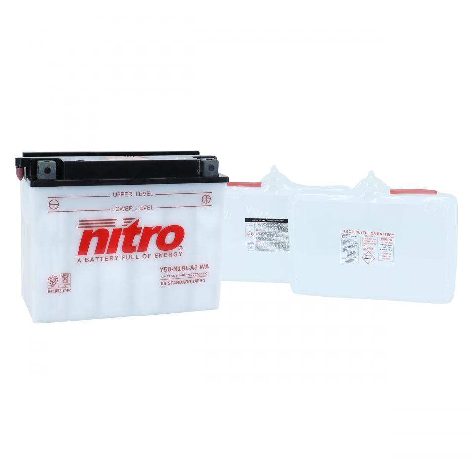 Batterie Nitro pour Moto Honda 1500 GL Goldwing 1988 à 2000 Neuf