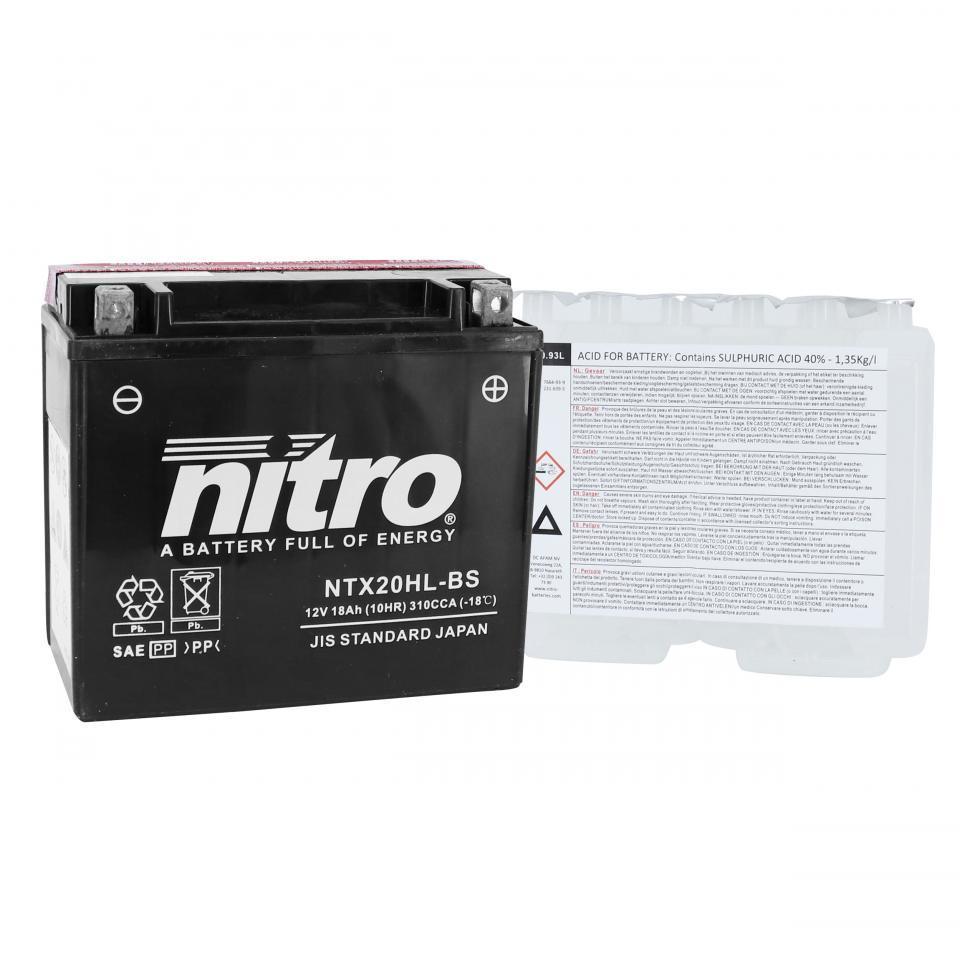 Batterie Nitro pour Moto Harley Davidson 883 XLH Sportster 1997 à 2003 Neuf