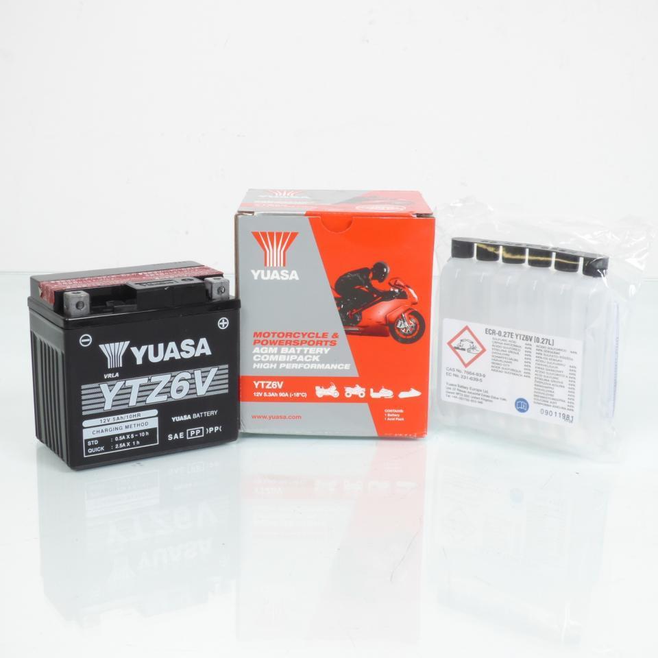 Batterie Yuasa pour Moto Yamaha 125 LTS C-D Elight 2017 à 2022 Neuf