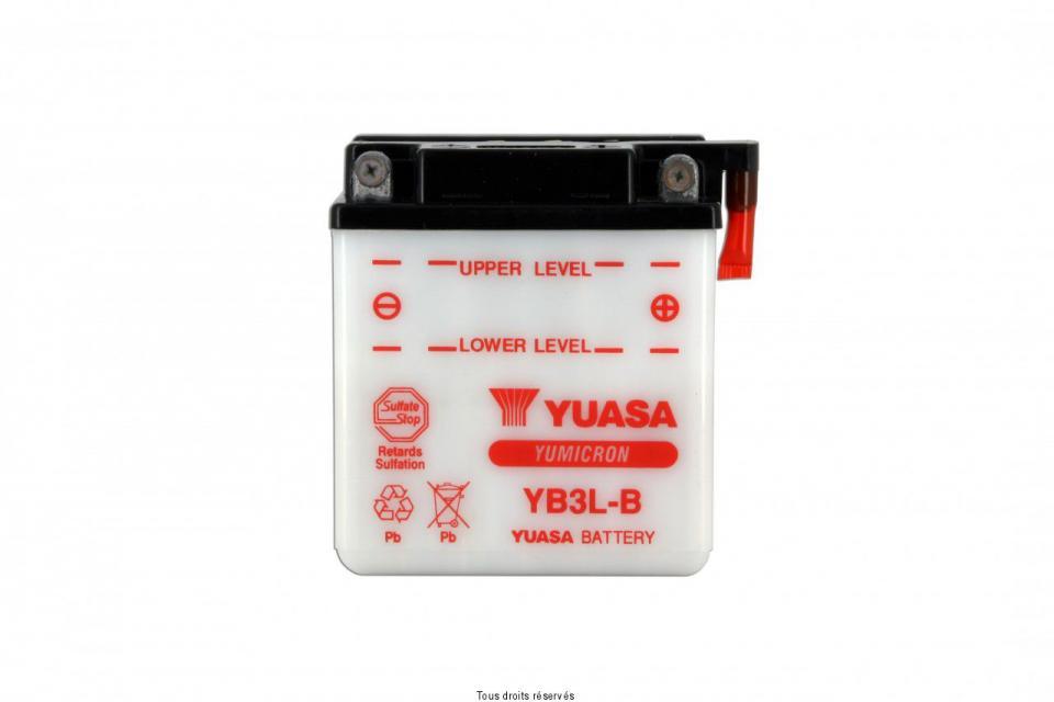 Batterie Yuasa pour Moto Yamaha 200 Dt R 1988 à 1996 YB3L-B / 12V 3Ah Neuf