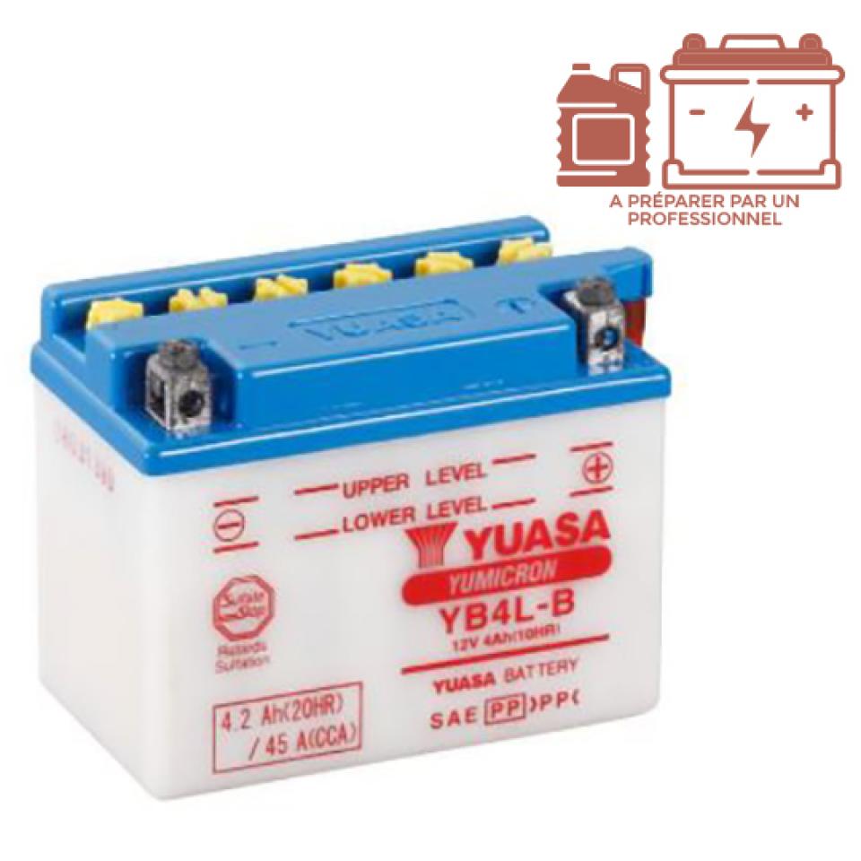 Batterie Yuasa pour Scooter Yamaha 50 Yn Neo-S Easy 2013 à 2016 YB4L-B / 12V 4Ah Neuf