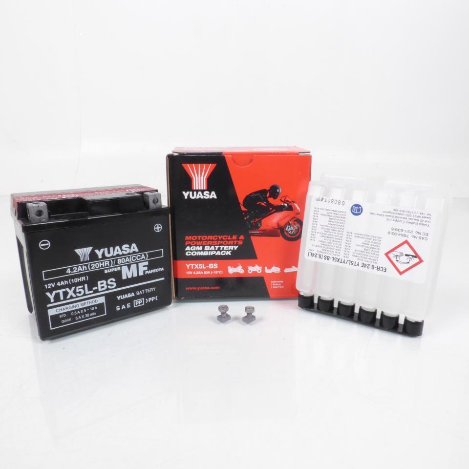 Batterie Yuasa pour Moto BHR 250 F 2022 YTX5L-BS / 12V 4Ah Neuf