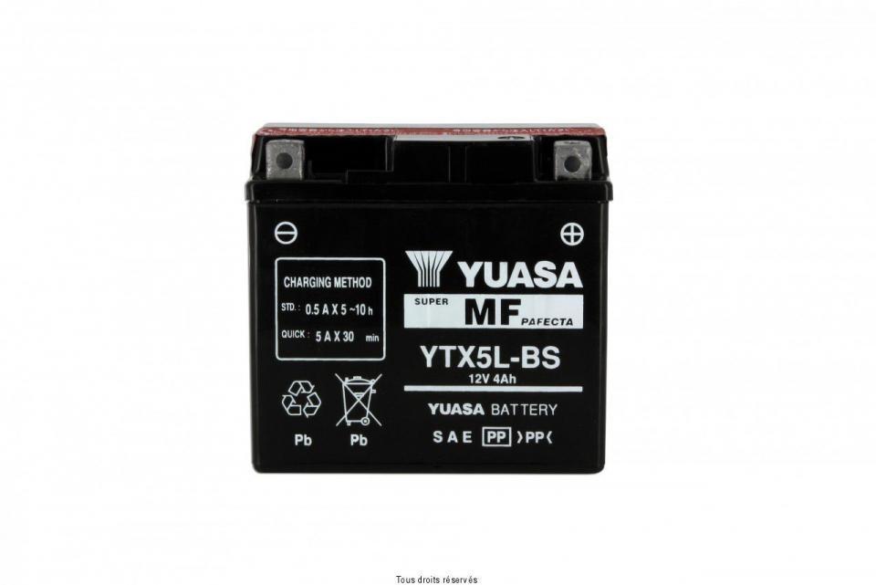 Batterie Yuasa pour Moto BHR 250 F 2022 YTX5L-BS / 12V 4Ah Neuf