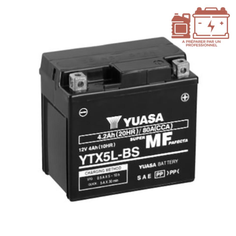 Batterie Yuasa pour Moto BHR 250 F 2022 YTX5L-BS / 12V 4Ah Neuf