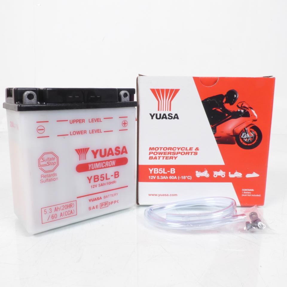 Batterie Yuasa pour Moto Honda 125 Mbx F 1984 à 1986 YB5L-B / 12V 5Ah Neuf