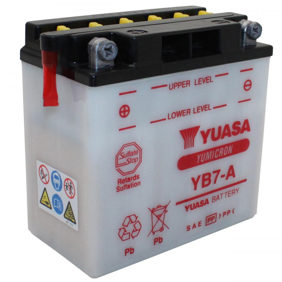 Batterie Yuasa pour Moto MASH 125 Cafe racer 2014 à 2019 YB7-A / 12V 8Ah Neuf