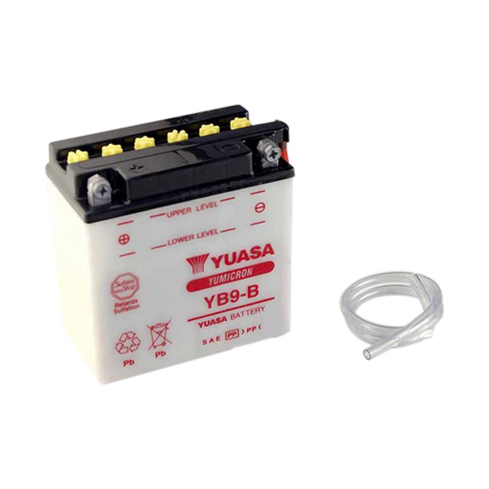 Batterie Yuasa pour Scooter Piaggio 125 Vespa Pxe 1981 à 1997 YB9-B / 12V 9Ah Neuf