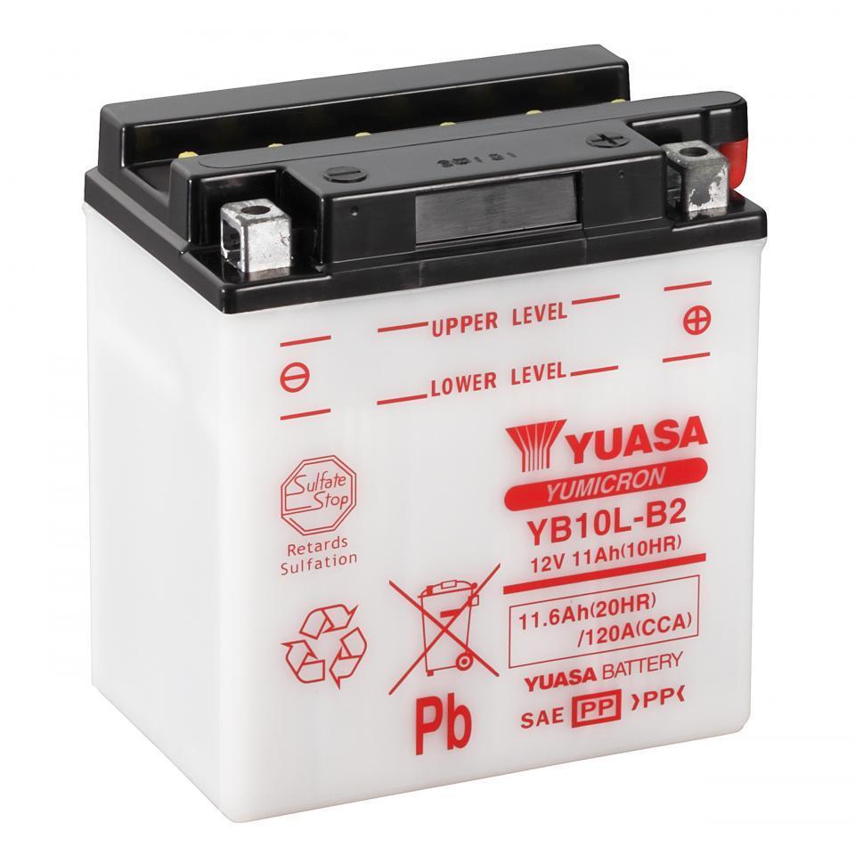 Batterie Yuasa pour Scooter Italjet 125 Dragster 1999 à 2003 YB10L-B2 / 12V 11Ah Neuf