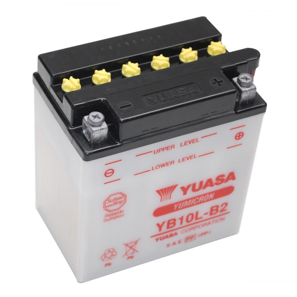 Batterie Yuasa pour Scooter Piaggio 180 Hexagon Lx Lxt 1998 à 2000 YB10L-B2 / 12V 11Ah Neuf