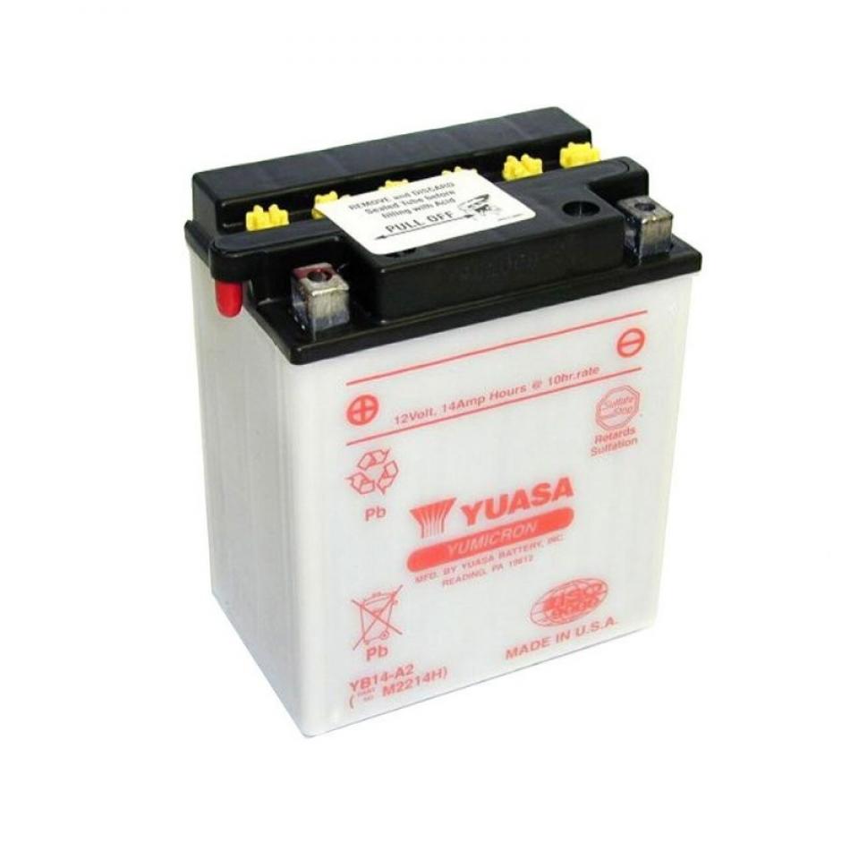 Batterie Yuasa pour Quad Hytrack 250 Hy 265 H 2004 à 2005 YB14-A2 / 12V 14Ah Neuf