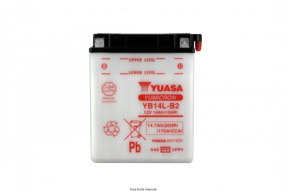 Batterie Yuasa pour Moto Suzuki 750 DR Big 1989 à 1990 YB14L-B2 / 12V 14Ah Neuf