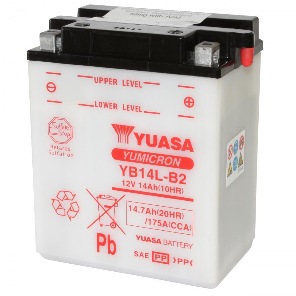 Batterie Yuasa pour Moto Suzuki 800 Dr S Big 1990 à 1993 YB14L-B2 / 12V 14Ah Neuf