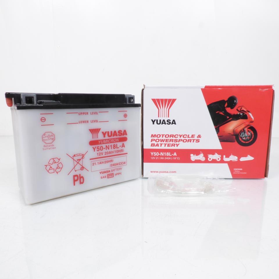 Batterie Yuasa pour Moto Kawasaki 1300 Z 1980 à 1983 Y50-N18L-A / 12V 20Ah Neuf