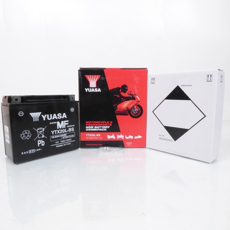 Batterie Yuasa pour Moto Yamaha 1300 XVZ Royal star 1996 à 2013 YTX20L-BS / 12V 18Ah Neuf