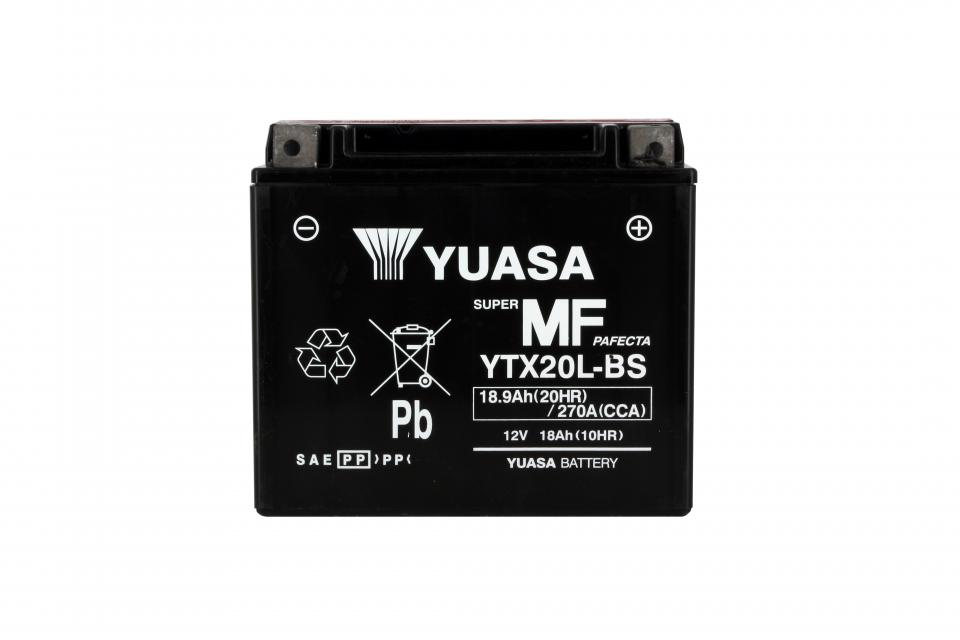 Batterie Yuasa pour Moto Yamaha 1300 XVZ Royal star 1996 à 2013 YTX20L-BS / 12V 18Ah Neuf