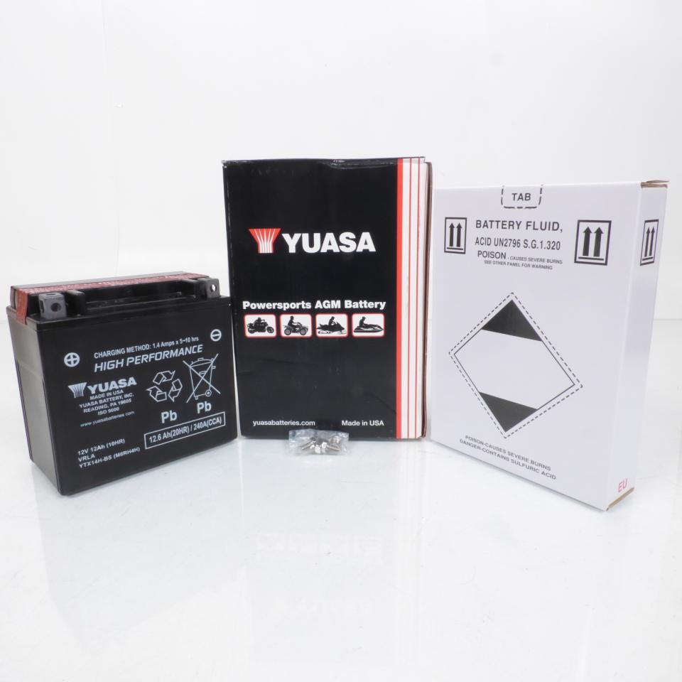 Batterie Yuasa pour Moto Kawasaki 1100 ZXR 1999 à 2000 Neuf