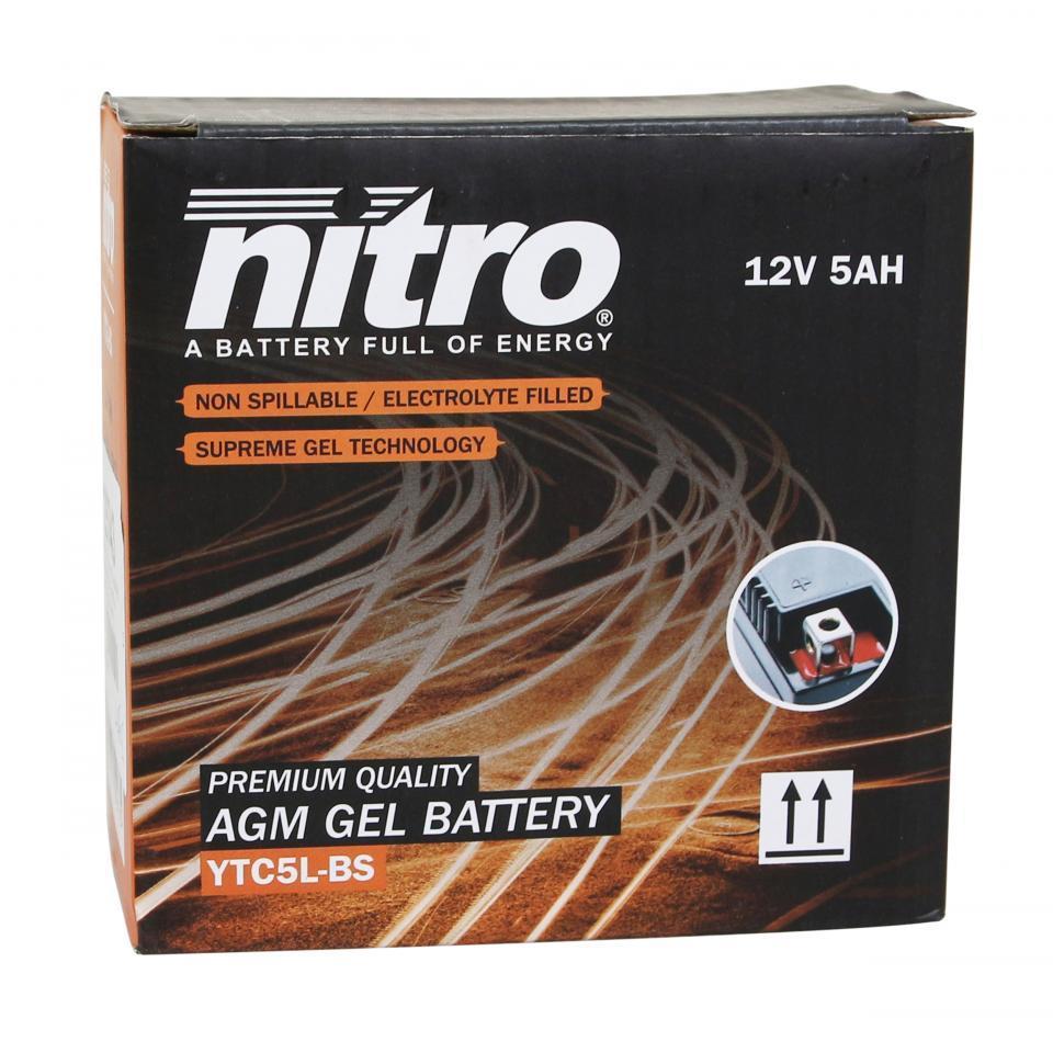 Batterie Nitro pour Scooter Sym 50 Orbit Ii 2012 à 2015 Neuf