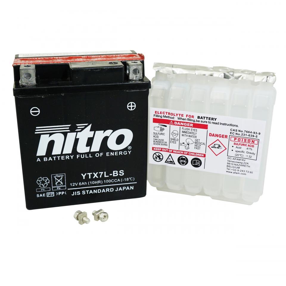 Batterie Nitro pour Moto Honda 125 Vt C Shadow Après 1999 Neuf