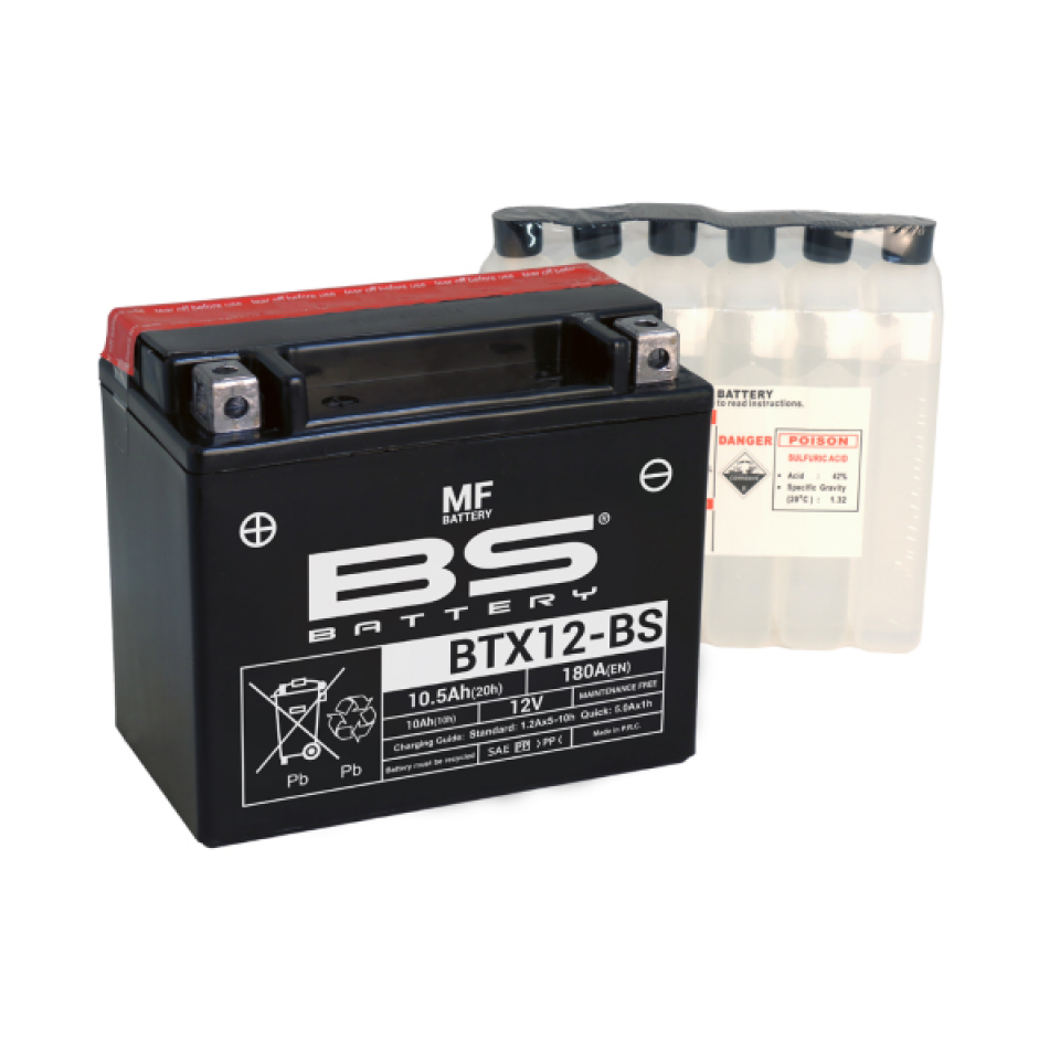 Batterie BS Battery pour Scooter Piaggio 150 Vespa Lx 4T 3V Ie Touring 2012 à 2013 Neuf