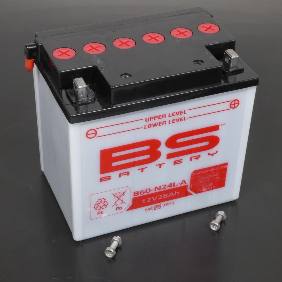 Batterie BS Battery pour moto BMW 800 R 80 1985-1995 Y60-N24L-A / 12V 28Ah Neuf