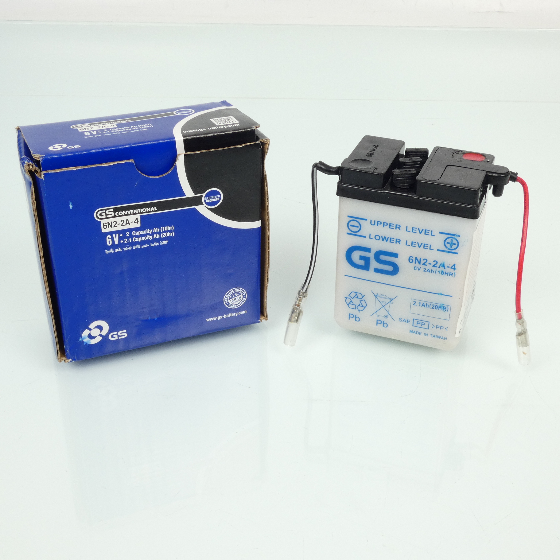 Batterie GS pour Moto Yamaha 200 IT 1988 6N2-2A-4 / 6V / Plomb Neuf