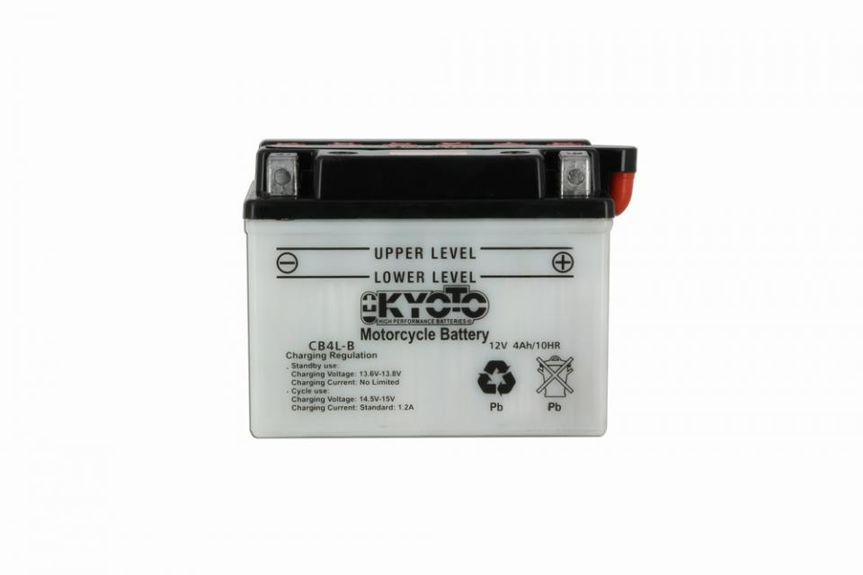 Batterie Kyoto pour Moto Derbi 50 Senda Hyp Drd Evo Euro2 2008 à 2009 YB4L-B / 12V 4Ah Neuf