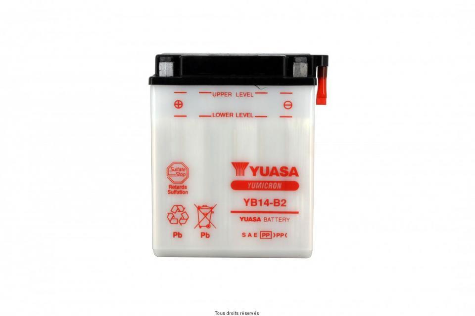 Batterie Yuasa pour Moto Honda 750 XLV 1983 à 1988 YB14-B2 / 12V 14Ah Neuf
