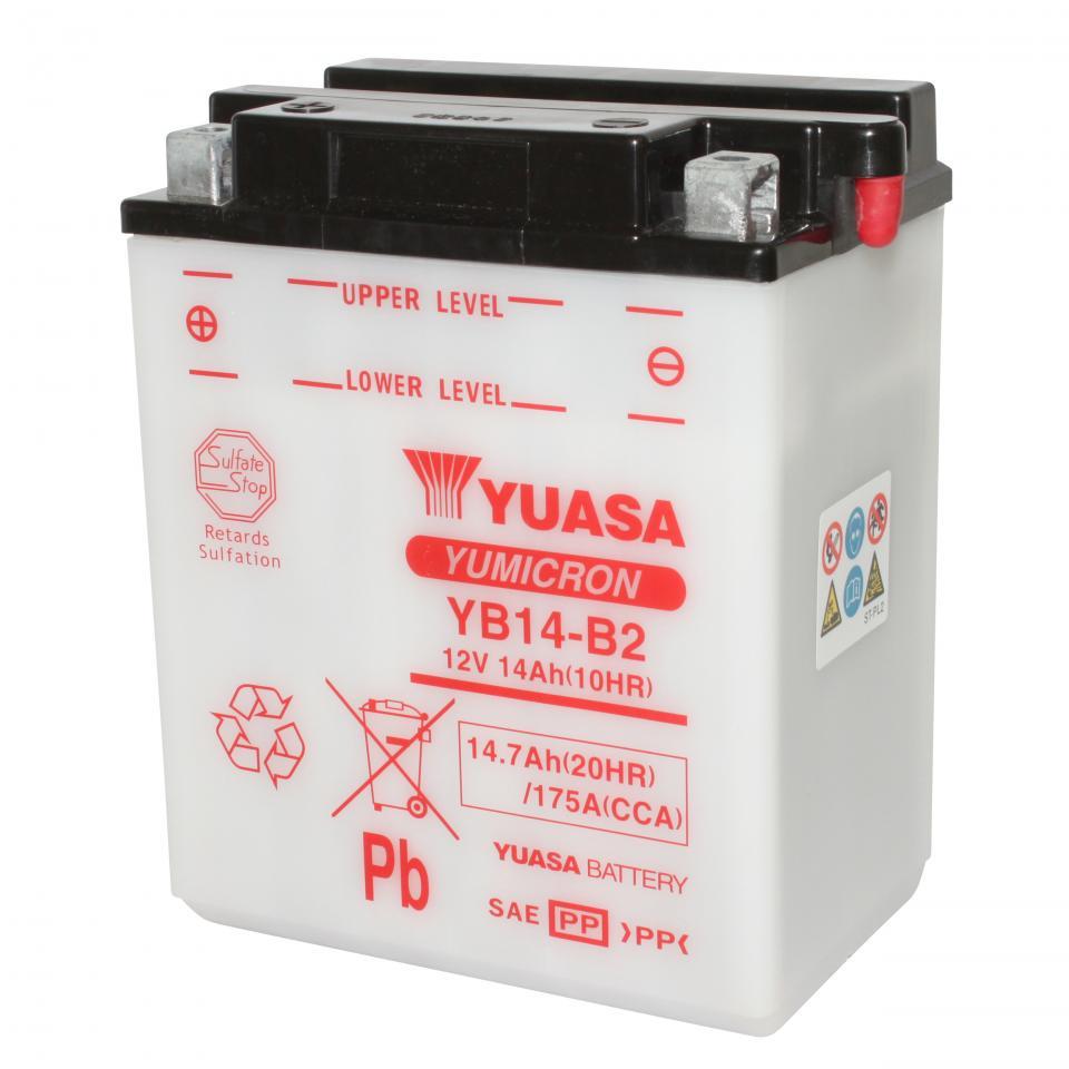 Batterie Yuasa pour Moto Honda 750 VFR F 1987 à 1989 YB14-B2 / 12V 14Ah Neuf