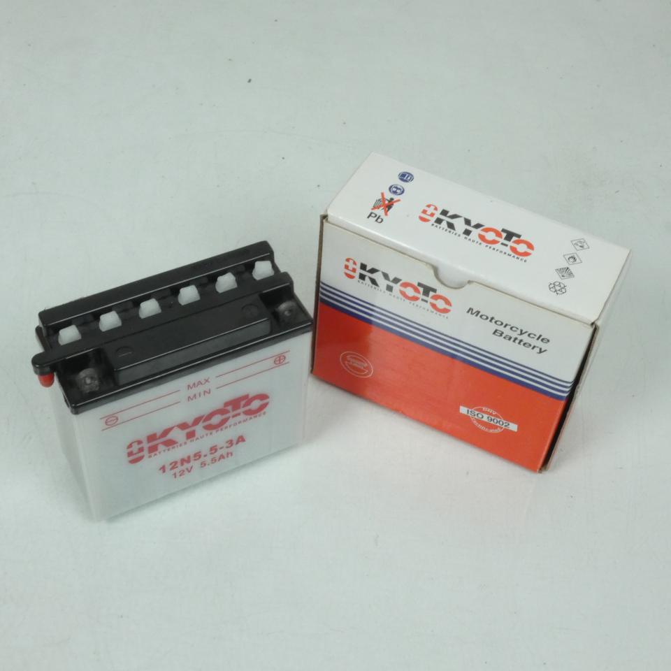 Batterie Kyoto pour moto 12N5.5-3A / 12V 5.5Ah Neuf en destockage