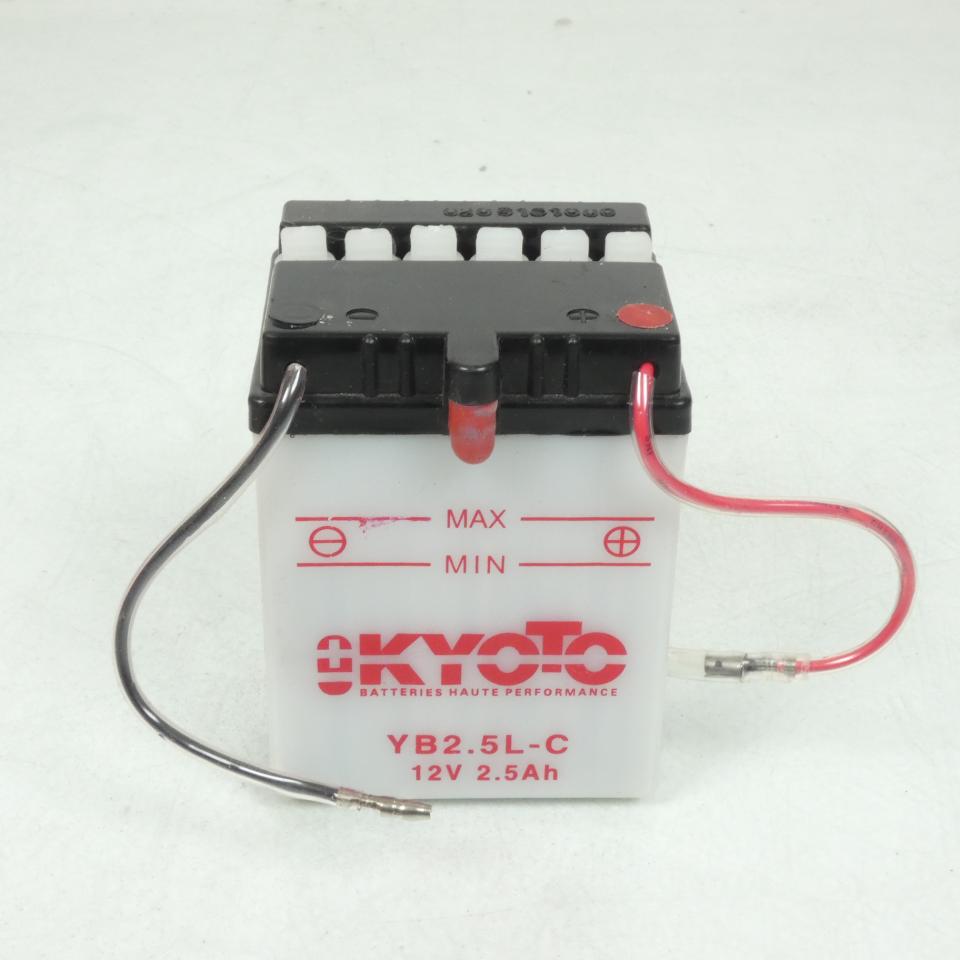 Batterie Kyoto pour Moto Honda 125 CG 1985 à 1997 YB2.5L-C / 12V 2.5Ah Neuf en destockage