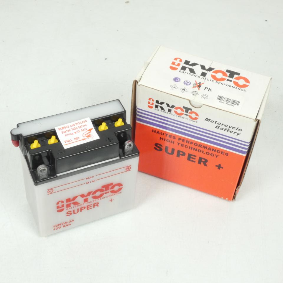 Batterie Kyoto pour Quad Yamaha 80 Yfm Badger/Raptor 1992 à 2006 12N7D-3B / 12V 7Ah Neuf en destockage