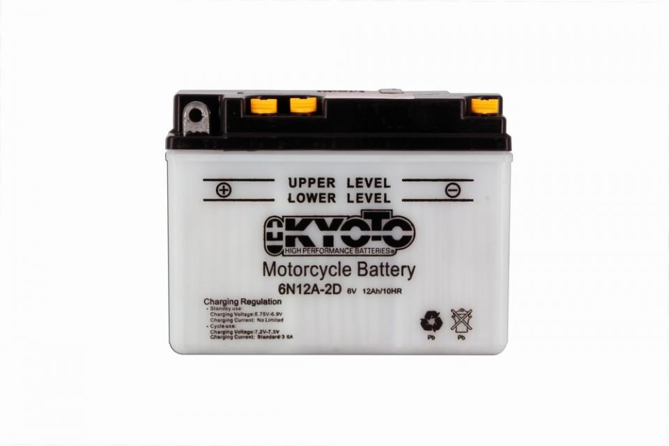 Batterie Kyoto pour Moto Honda 125 CB Après 1976 6N12A-2D / 6V 12Ah Neuf