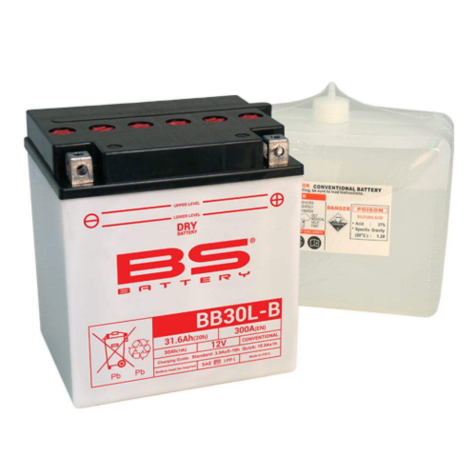 Batterie BS Battery pour Quad Arctic cat 550 Prowler Xt 4X4 Auto 2010-2015 YB30L-B / 12V 30Ah Neuf