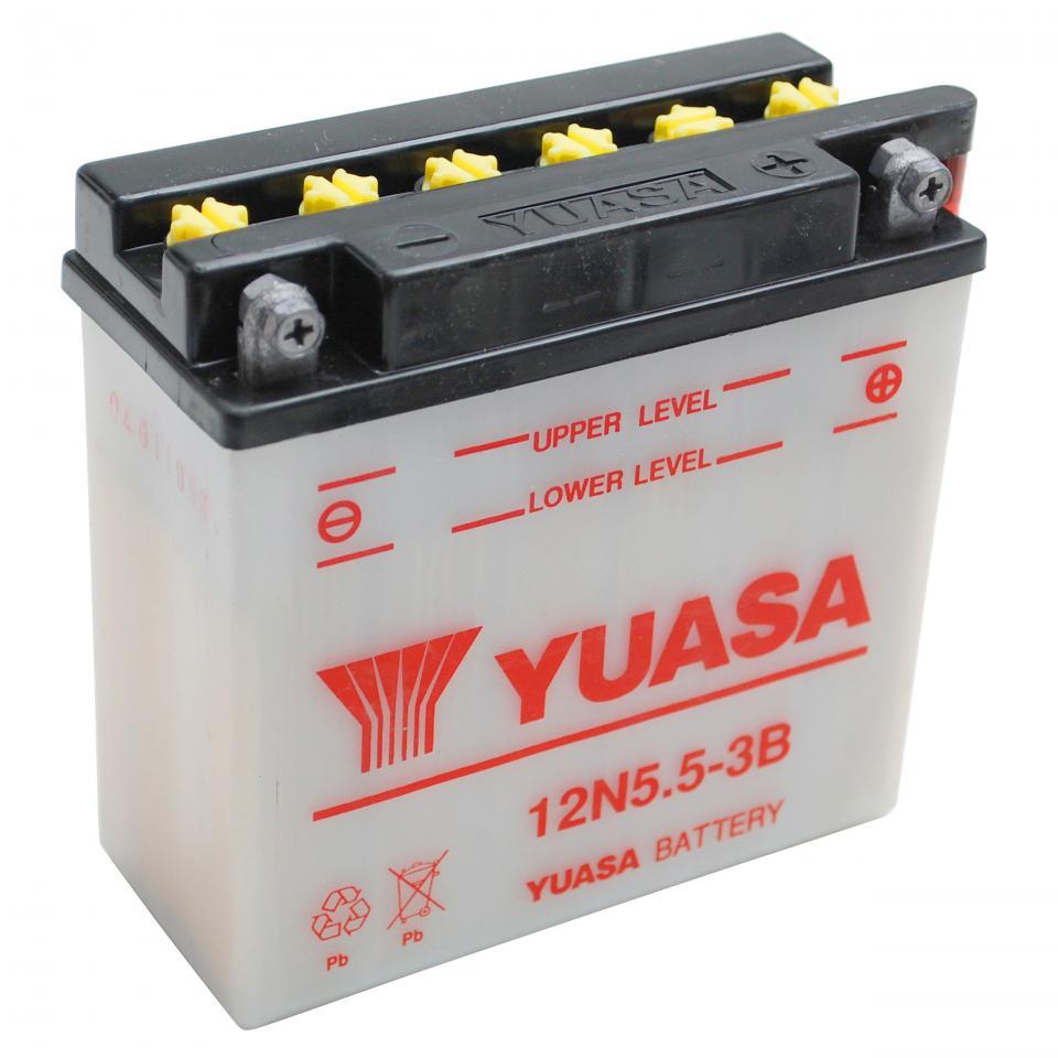 Batterie Yuasa pour Scooter Malaguti 50 Dvd 4T 2010 à 2012 12N5.5-3B / 12V 5.5Ah Neuf