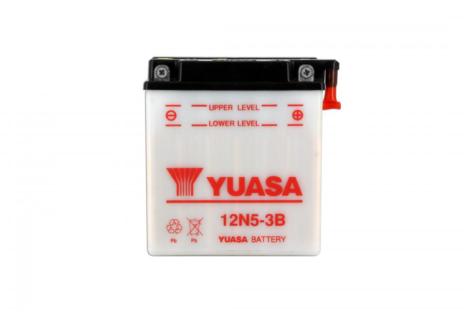 Batterie Yuasa pour Mobylette Kawasaki 125 AR 1981 à 1990 12N5-3B / 12V 5Ah Neuf