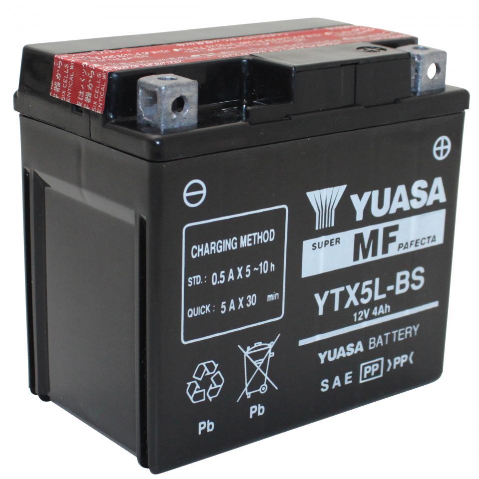 Batterie Yuasa pour Quad Adly 50 Rs Supersonic Lc 2009 à 2014 YTX5L-BS / 12V 4Ah Neuf
