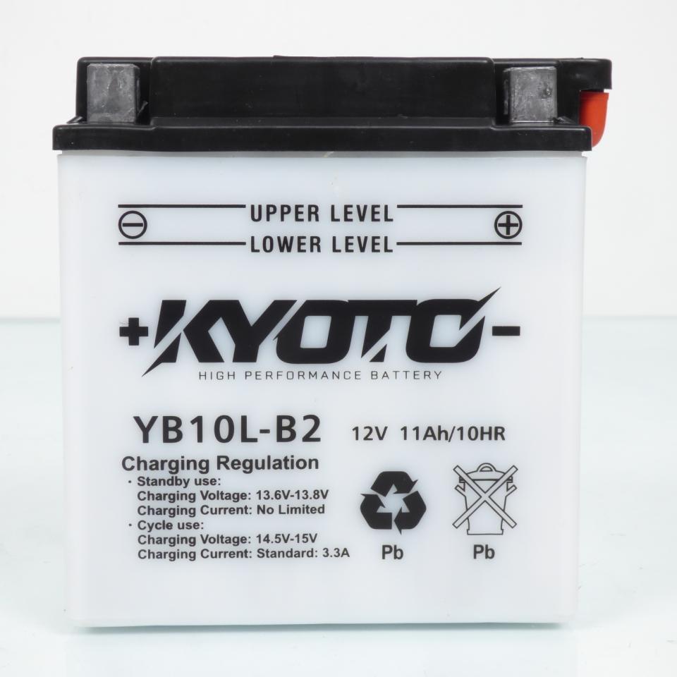 Batterie Kyoto pour Scooter Piaggio 250 Super Lx Gtx 2000 YB10L-B2 / 12V 11Ah Neuf