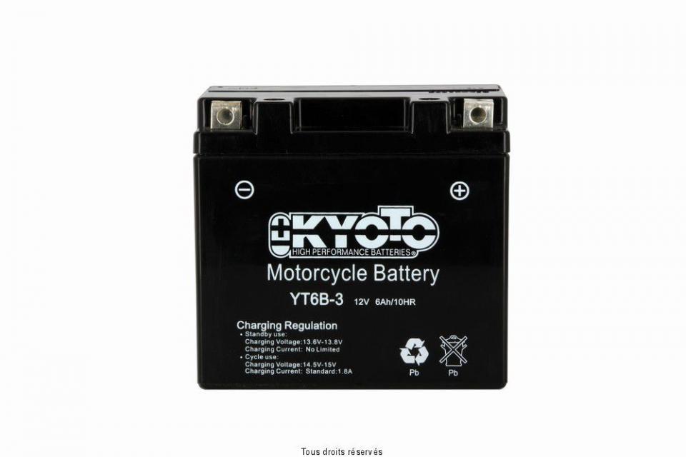 Batterie Kyoto pour Auto YT6B-3 / 12V 6Ah Neuf