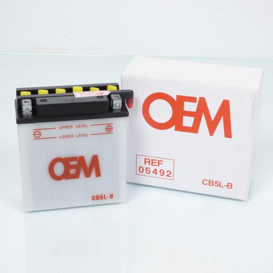 Batterie OEM pour Moto Derbi 50 Senda L Sm 1996 à 1999 YB5L-B / 12V 1.6Ah Neuf